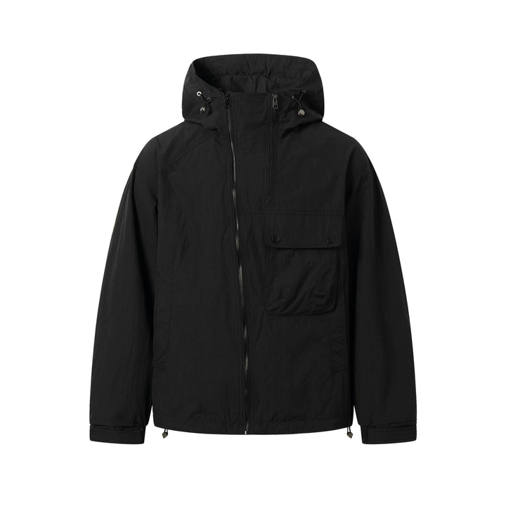 Unisex Lightweight Technical Hoodie in Boxy Cut with Utility Pockets Mune Fashion
