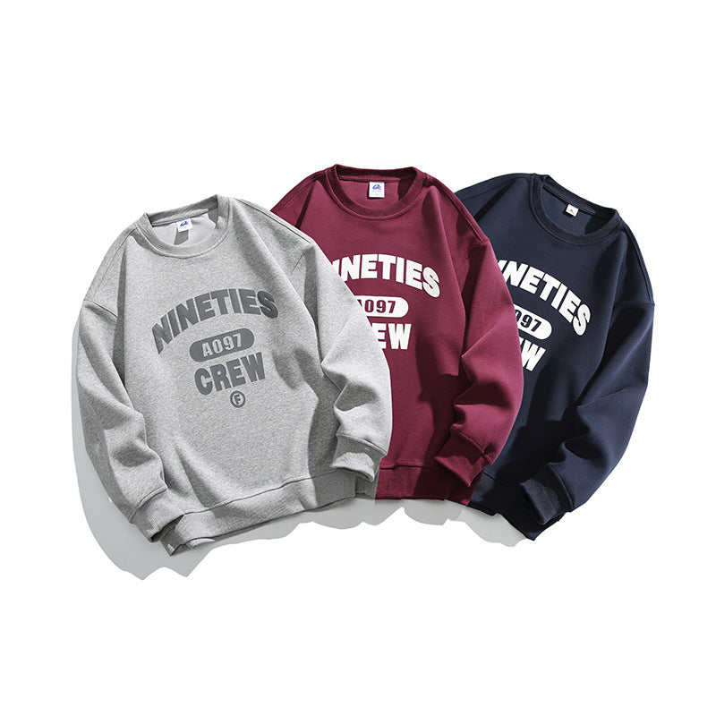 Unisex Oversized Sweatshirt with Round Neck and Distinctive College Print Mune Fashion