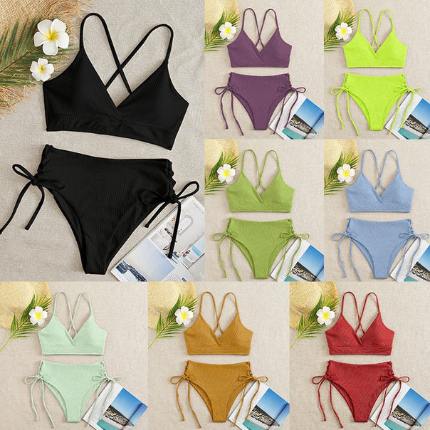 Women's bikini set with refined lacing detail Mune Fashion