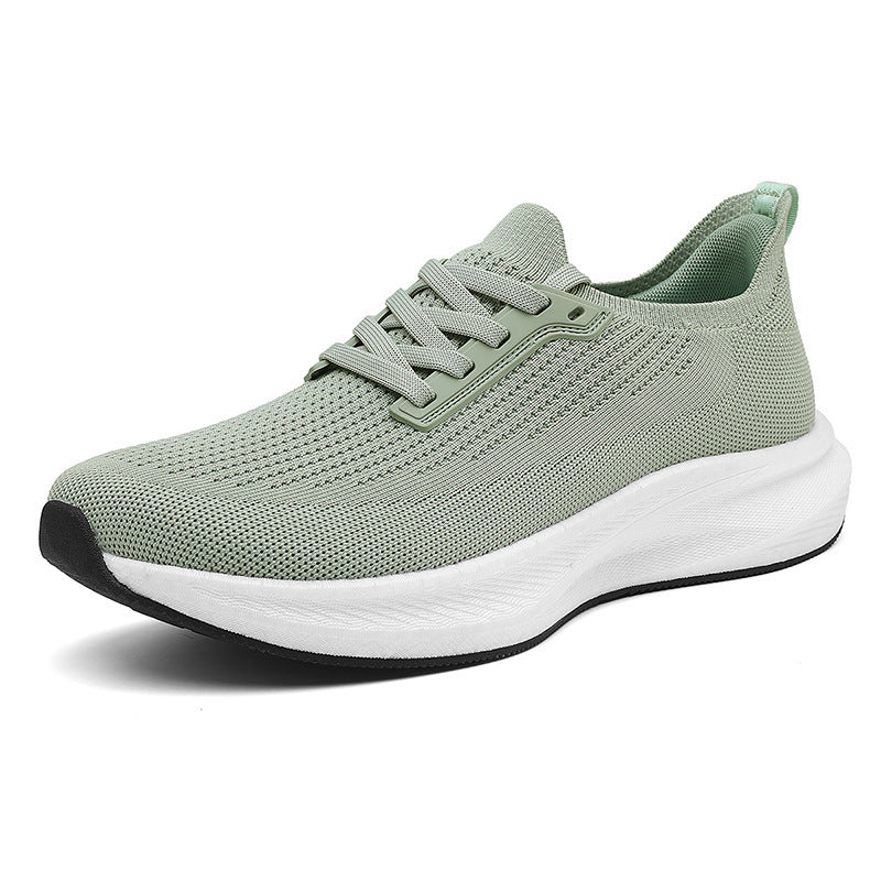 Men's breathable knitted running shoes with cushioning lightweight foam sole Mune Fashion