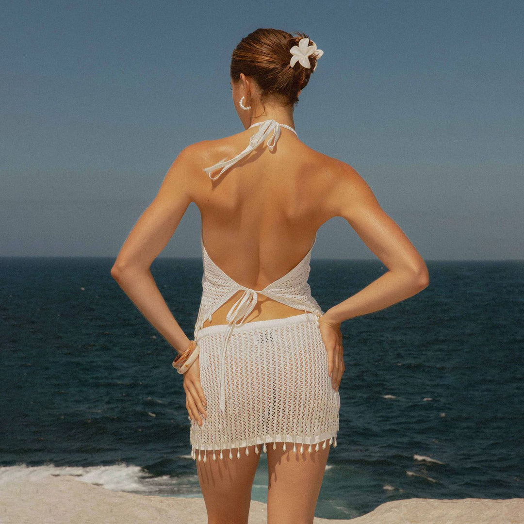 Women's Beach Dress with Fringes Mune Fashion