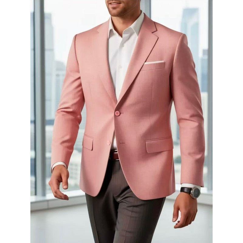 Men's Summer Linen Blazer Jacket with Breathable Fabric and Tailored Fit Mune Fashion