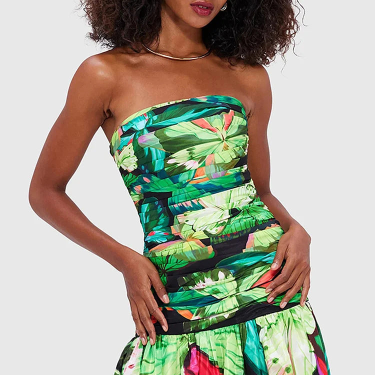 Women’s Floral Print One-Piece Swimsuit Mune Fashion