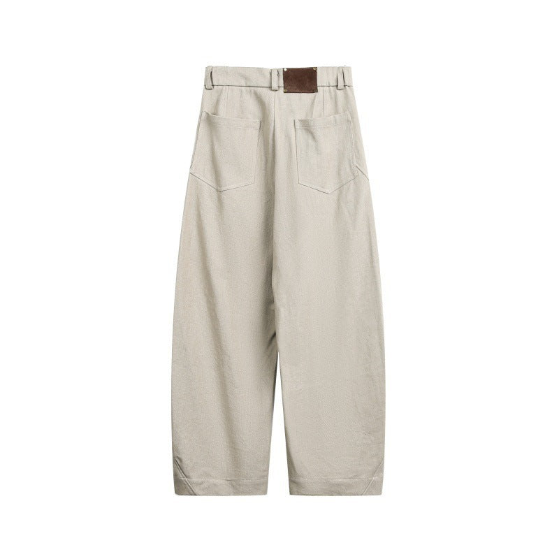 Unisex Wide Cropped Cargo Pants with High Waist and Utility Pockets Mune Fashion