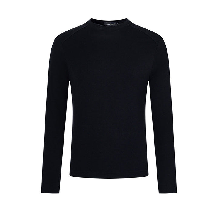 Men's fine knit pullover with round neck made of merino wool Mune Fashion