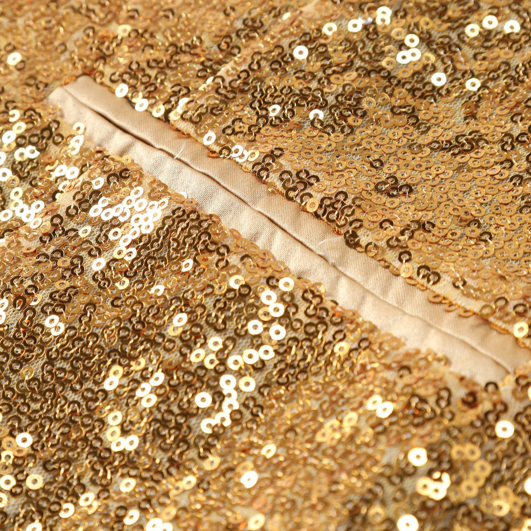 Men's sequin vest with shawl collar and double-breasted Mune Fashion