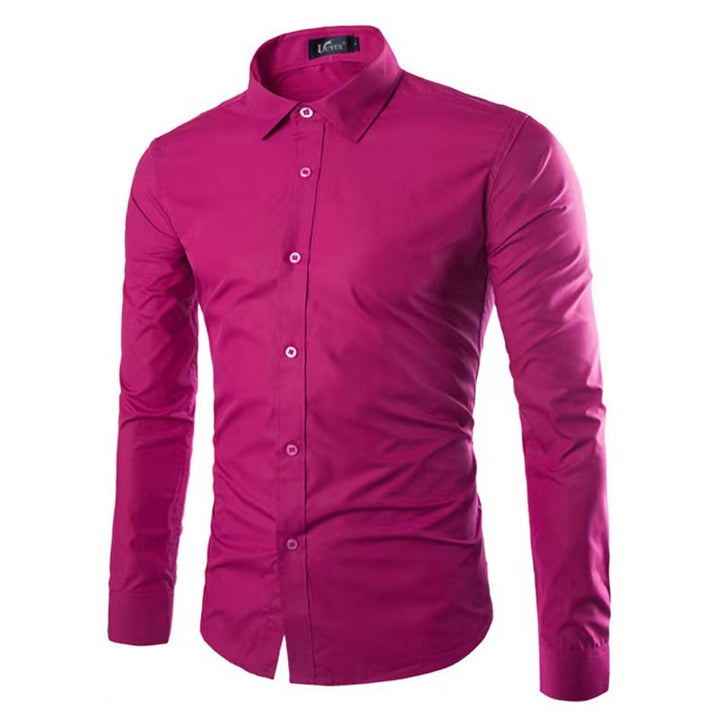Men's tailored business shirt with Kent collar and elastic cotton stretch quality Mune Fashion