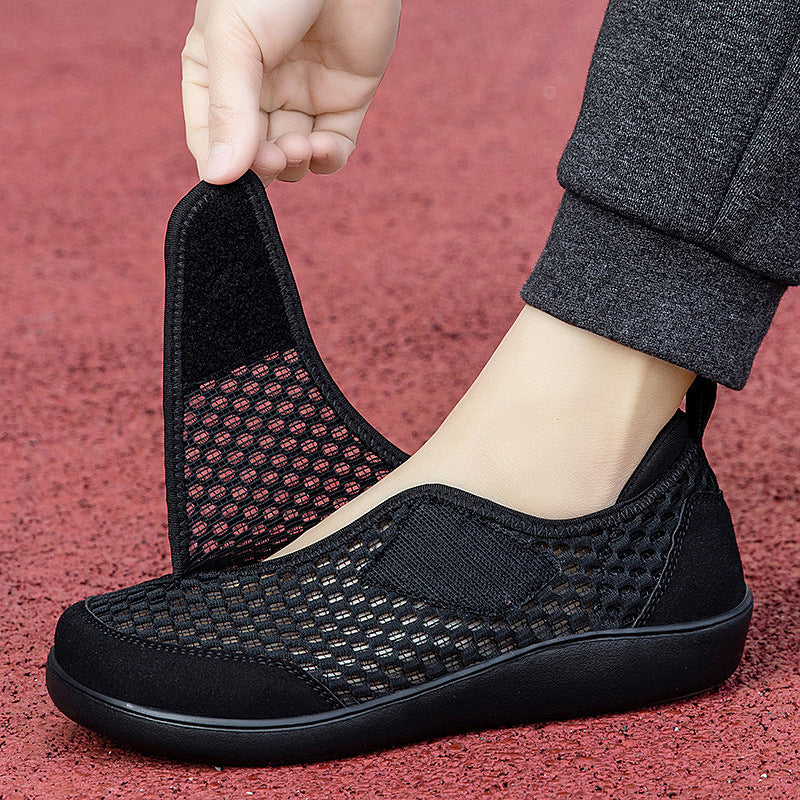 Unisex nan breathable mesh slip-ons with adjustable velcro and viscoelastic insole Mune Fashion