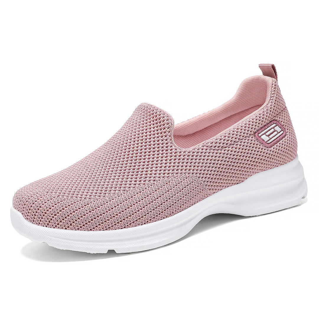 Women's seamless knit slip-on walking sneaker with ergonomic memory insole Mune Fashion