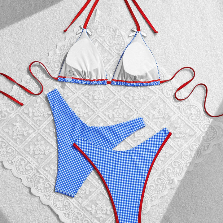 Women's triangle bikini in checkered cut Mune Fashion