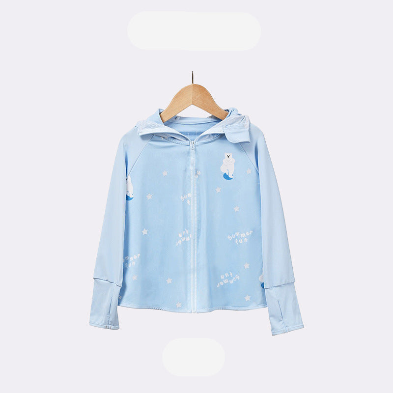 Children's UV protection jacket with hood and breathable properties Mune Fashion