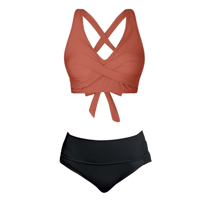 Women's Two-Piece Swimsuit with Floral Design Mune Fashion