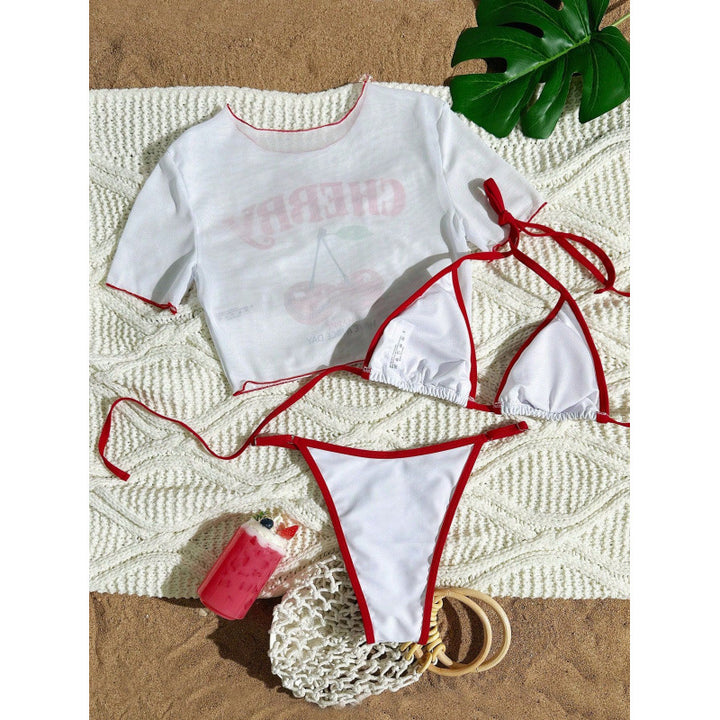 Women's Sexy Two-Piece Bikini Set with Sporty Top Mune Fashion