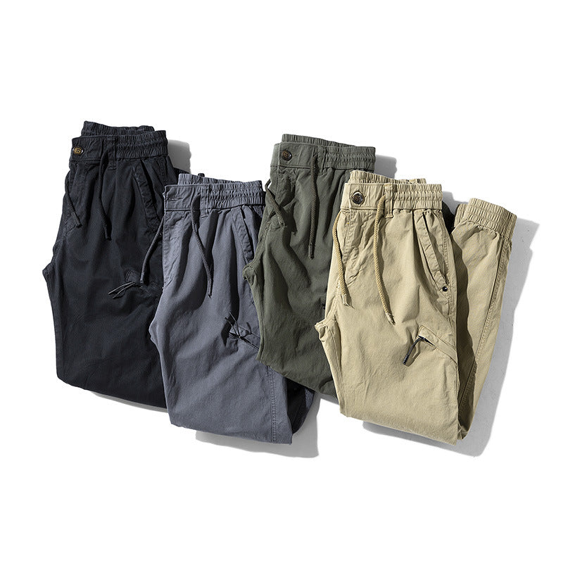 Herren Beschichtete Ripstop-Cargo-Jogginghose mit elastischem Tunnelzugbund und verstärkten Knieeinsätzen Mune Fashion