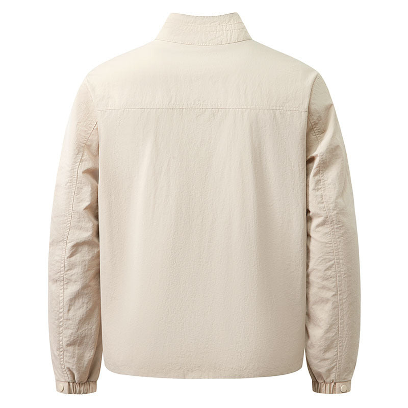 Men's Lightweight Transitional Jacket with Stand-Up Collar Mune Fashion