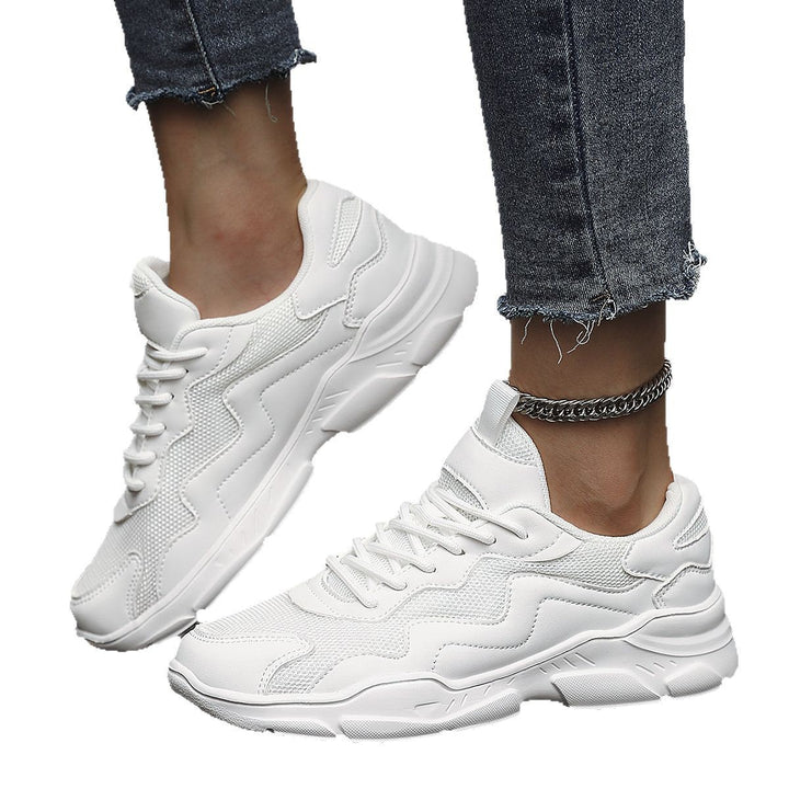 Unisex nan Platform Sneaker with breathable mesh upper material, padded heel cap and profiled rubber sole Mune Fashion