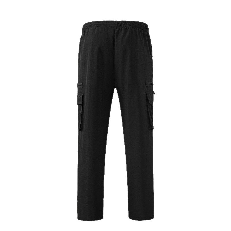 Men's Breathable Cargo Lounge Pants with Elastic Waistband, Drawstring & Multi-Pockets Mune Fashion