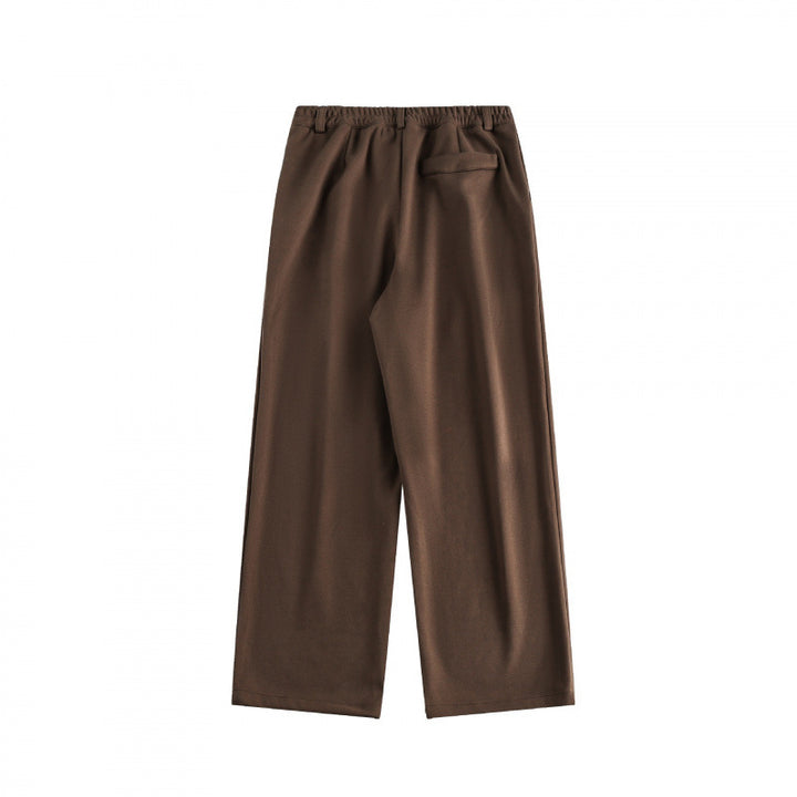 Ladies Wide High-Waist Pants with Pleats and Wide Leg Mune Fashion