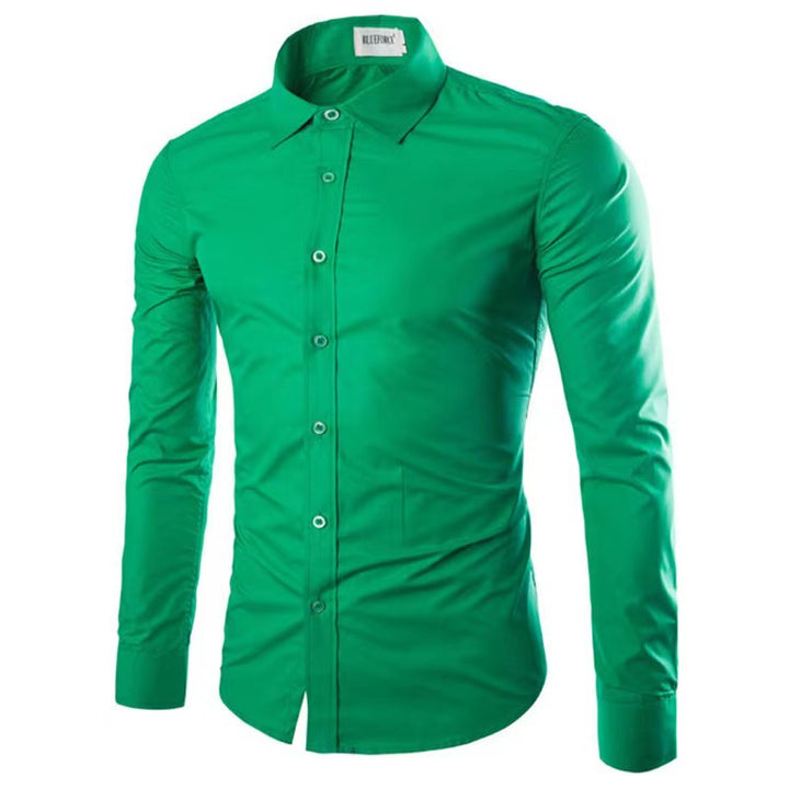 Men's tailored business shirt with Kent collar and elastic cotton stretch quality Mune Fashion
