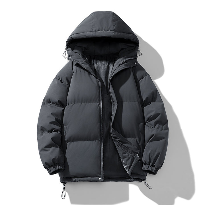 Unisex Padded Hooded Quilted Jacket with Thermal Insulation and Adjustable Hem Mune Fashion