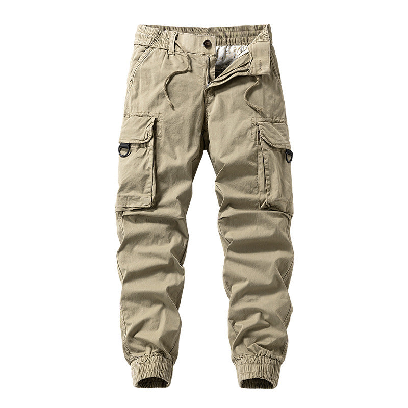 Herren Cargo-Jogginghose im Utility-Stil mit Elastikbund, Kordelzug und Multifachtaschen Mune Fashion