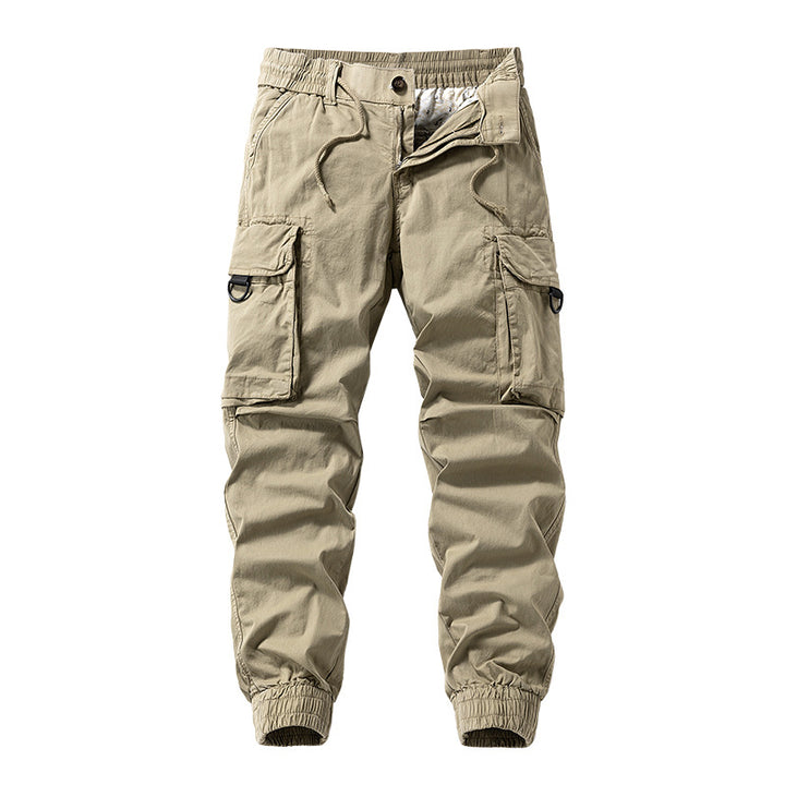 Herren Cargo-Jogginghose im Utility-Stil mit Elastikbund, Kordelzug und Multifachtaschen Mune Fashion