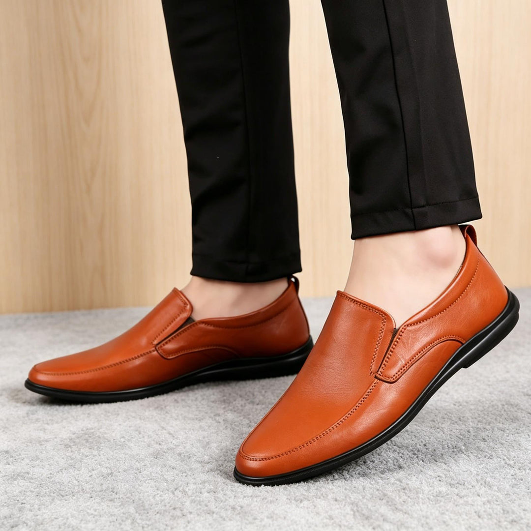 Men's Elegant Slip-On Leather Shoes Mune Fashion 1788175503