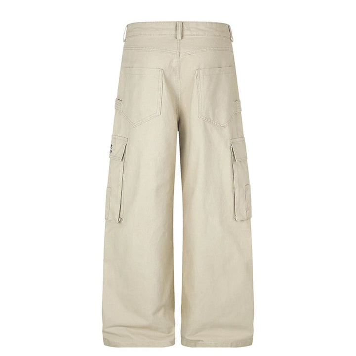 Women's cargo pants with high waistband, multifunctional pockets and wide culotte cut Mune Fashion