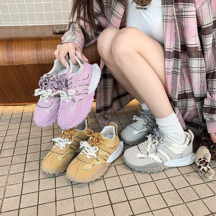 Women's Chunky Sneaker with slip-resistant sole and breathable upper material Mune Fashion