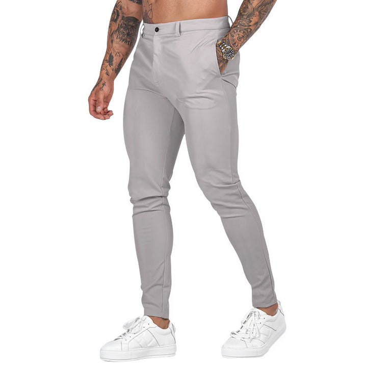 Men's Slim-Fit Stretch Chino with tapered leg and discreet side pockets Mune Fashion