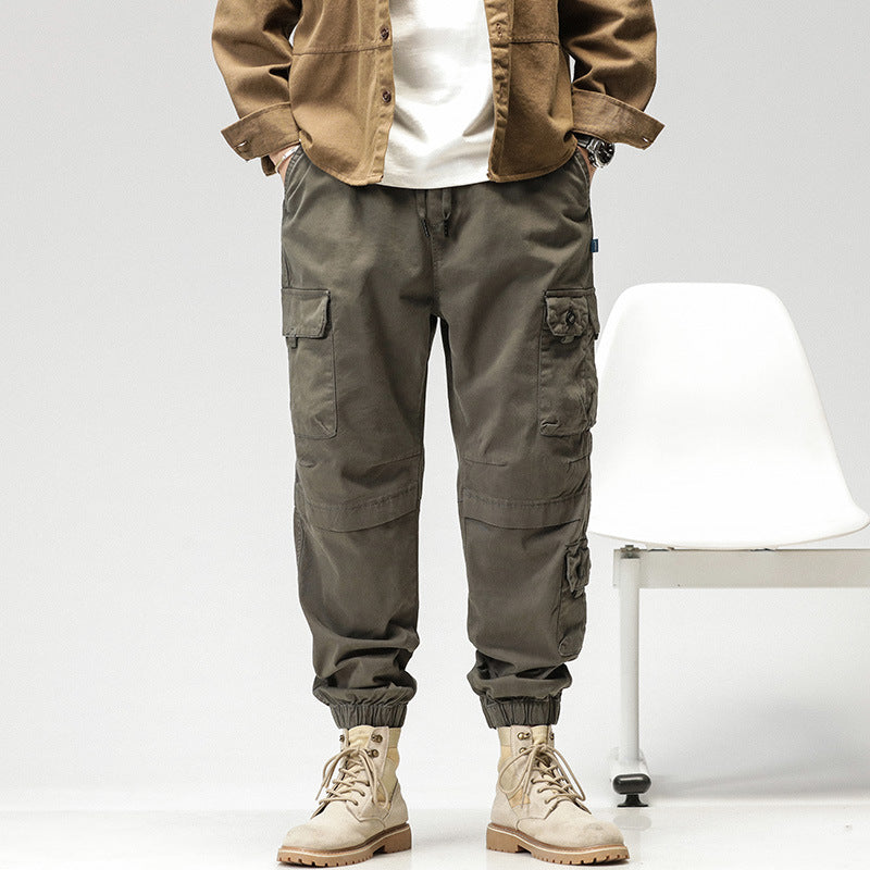 Herren Cargo-Joggerhose mit ergonomischen Kniepaneelen, Tunnelzugbund und elastischen Bündchen Mune Fashion