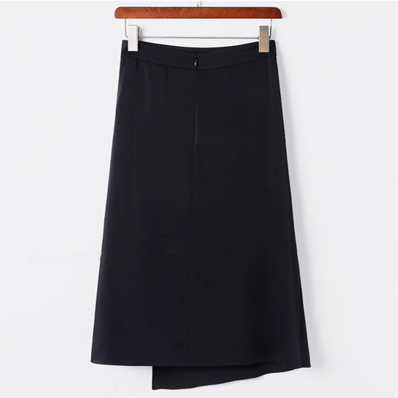 Women Elegant Wrap Skirt with Flowing Design Mune Fashion
