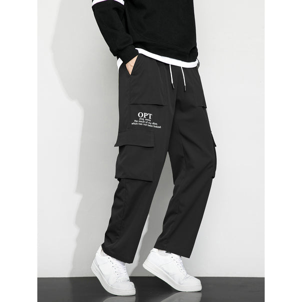 Men's cargo pants with practical pockets and elastic waistband Mune Fashion