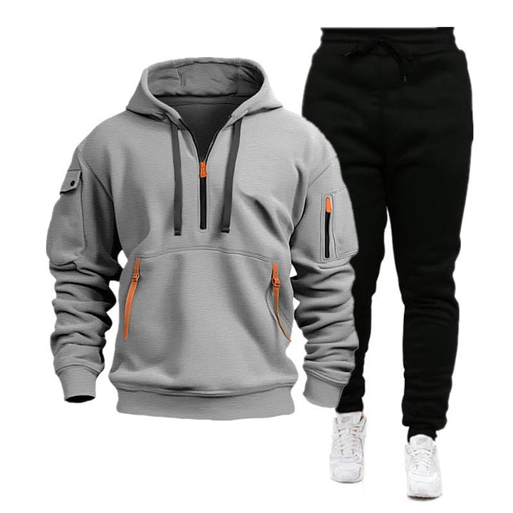 Women's Sporty Leisure Suit with Innovative Hoodie Mune Fashion