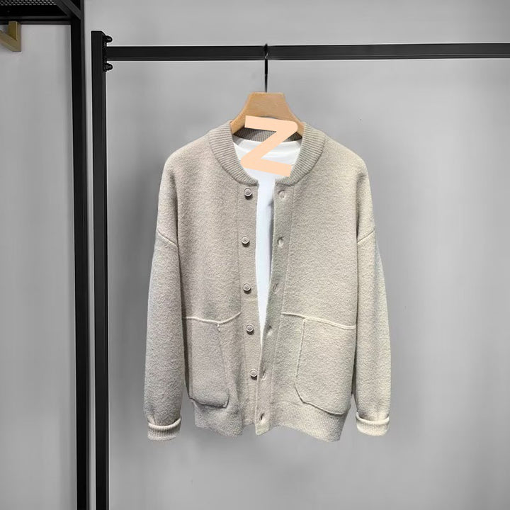 Women's Comfortable Cardigan with Button Placket and Pockets Mune Fashion