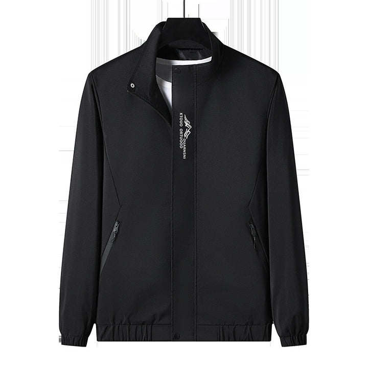 Men's Lightweight Sports Jacket with High Collar Mune Fashion