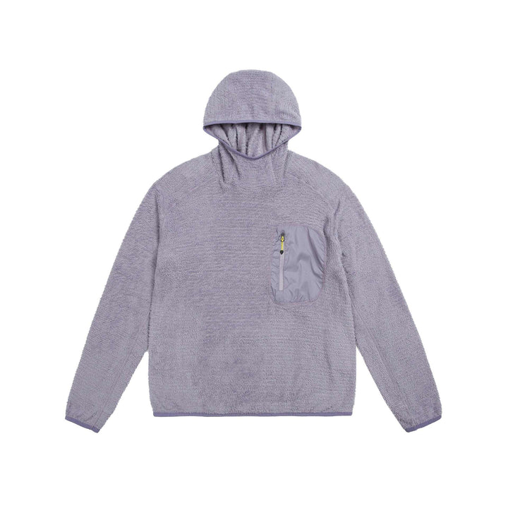 Unisex cozy hooded fleece pullover with chest zip pocket and elastic hem Mune Fashion