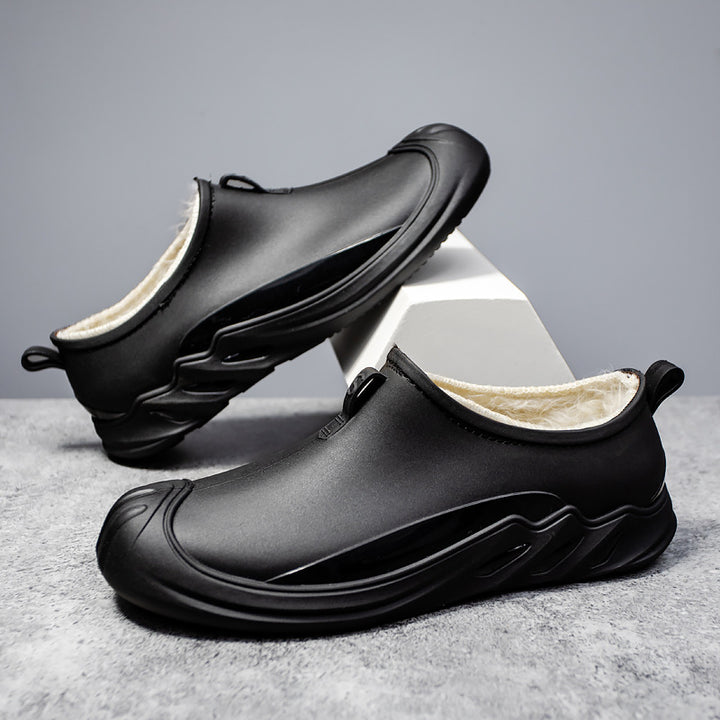 Men's insulated waterproof slip-on clogs with thermal lining and profiled outdoor outsole Mune Fashion