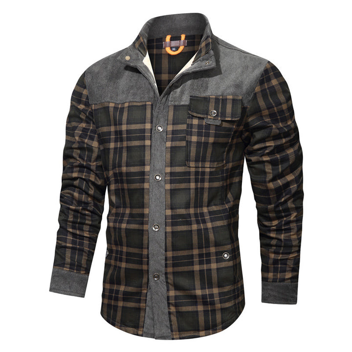 Men's Checkered Shirt Jacket Mune Fashion