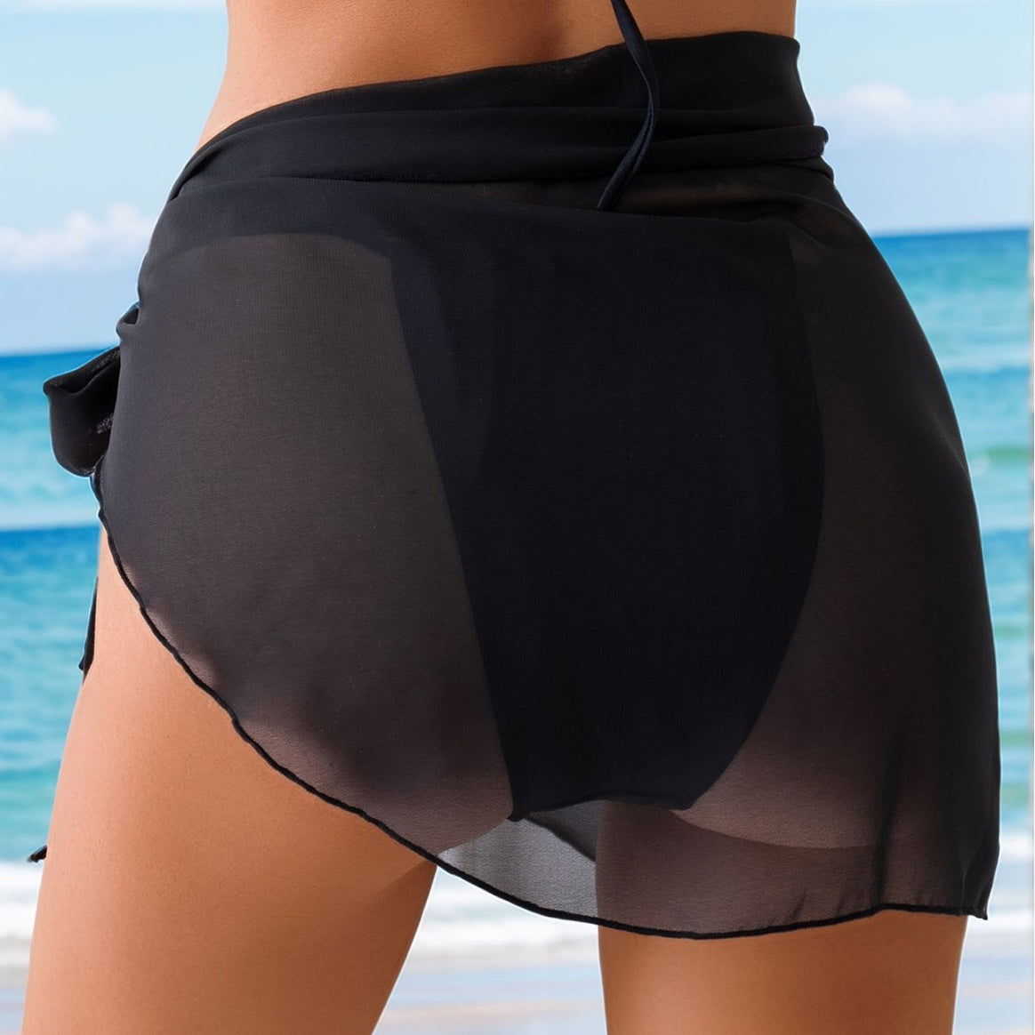 Ladies wrap skirt with ruffle details Mune Fashion