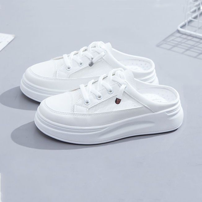 Women's Slip-On Sneakers with Breathable Mesh Structure and Padded Sole Mune Fashion