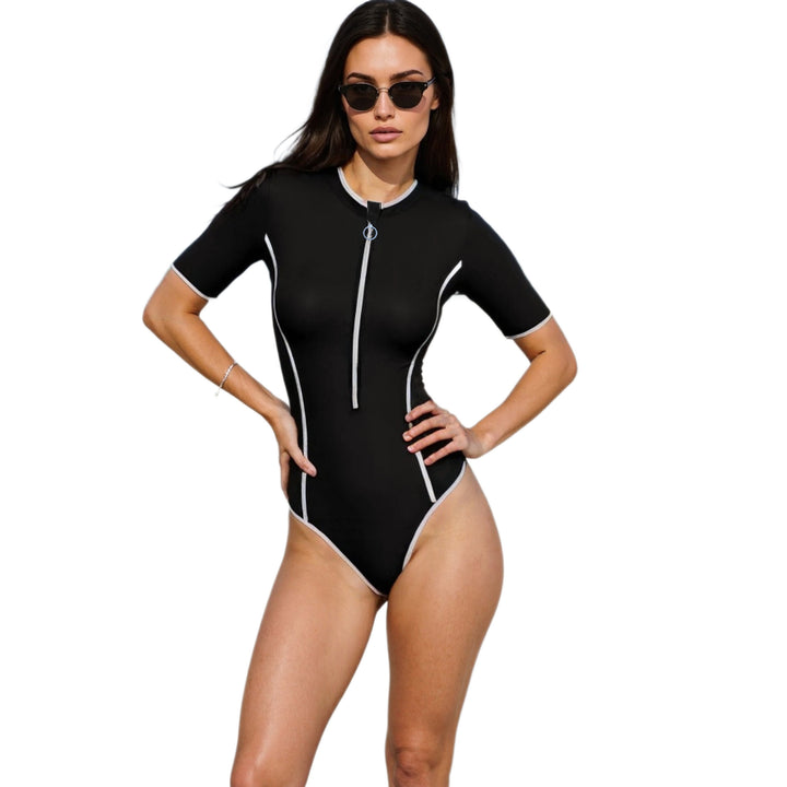 Women's Sporty Jumpsuit with Zipper Mune Fashion