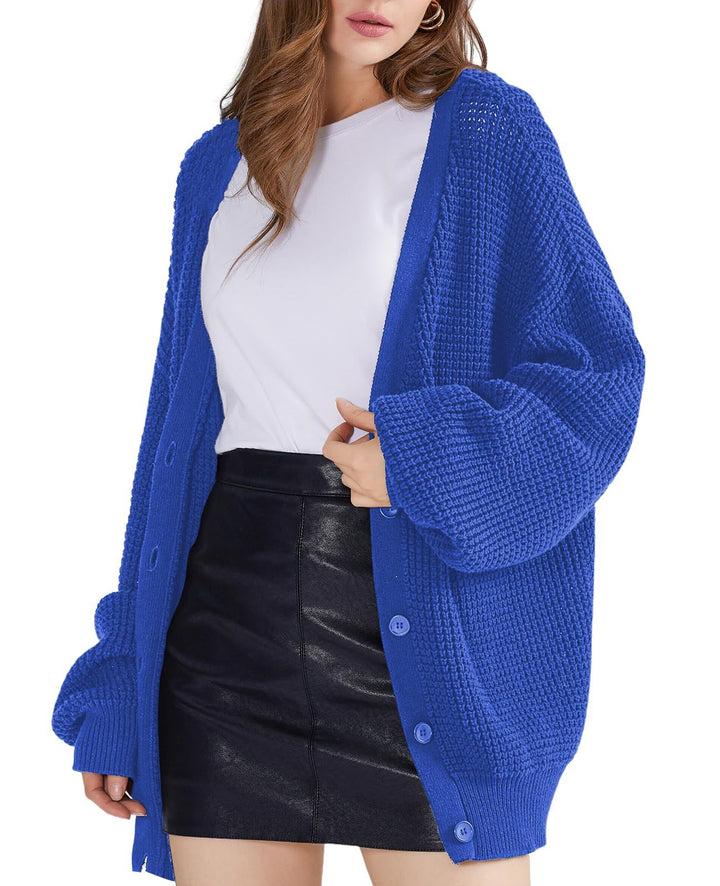 Ladies Chunky Knit Cardigan