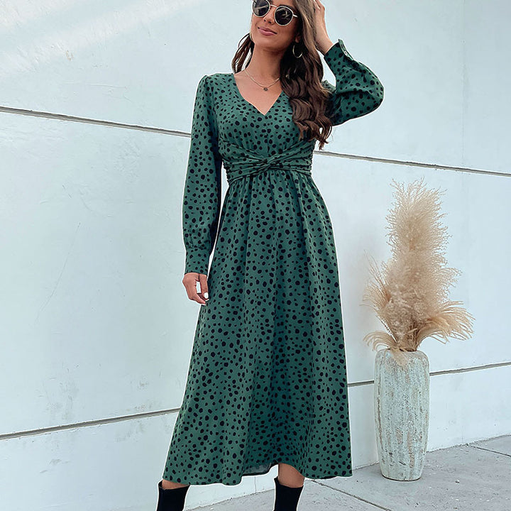 Women's Floral Maxi Dress with Wrap Effect Mune Fashion