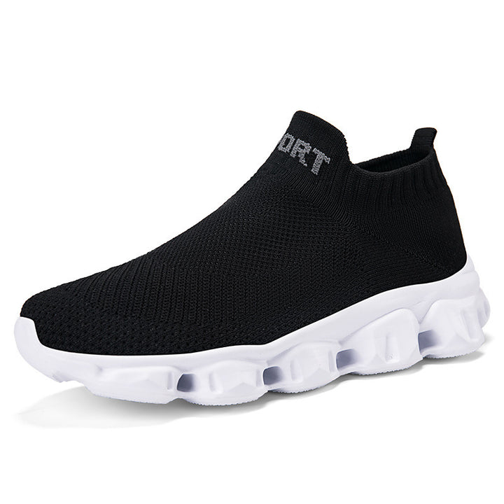 Unisex nan seamless knit slip-on with sock-like shaft and sculpted cushioning sole Mune Fashion