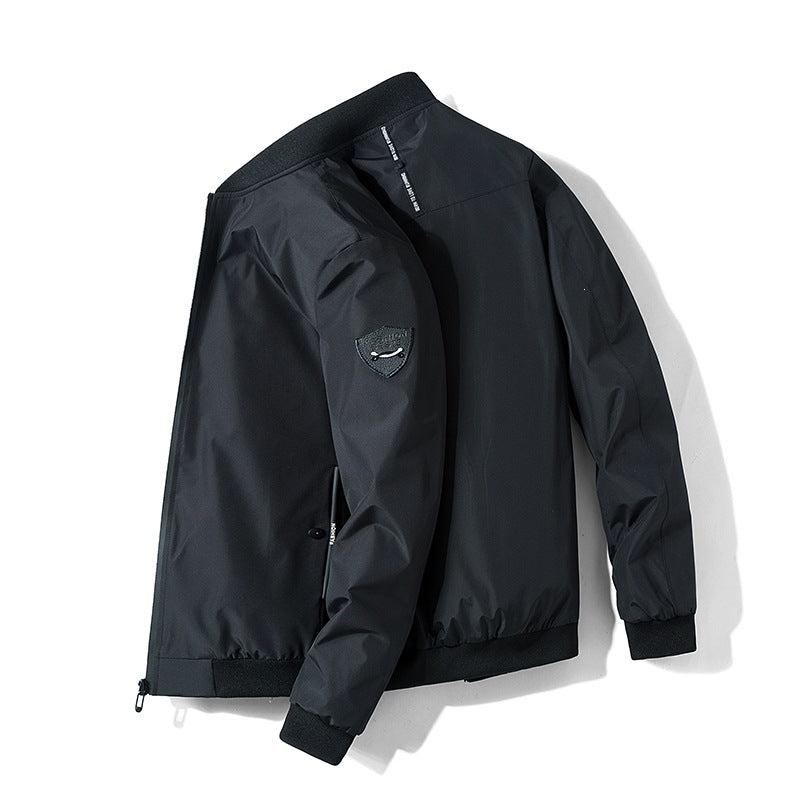 Men's Urban Microfiber Bomber with water-repellent membrane and concealed front zip Mune Fashion