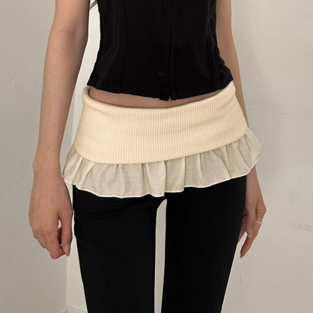 Women's tailored high-waist flared pants with decorative tape, belt loops, and flared leg Mune Fashion