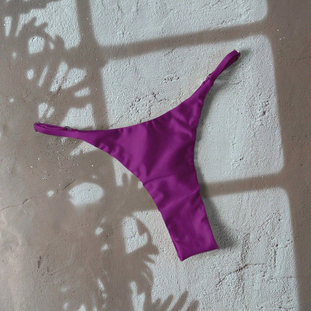 Women’s bikini bottom with fashionable high cut and adjustable straps Mune Fashion