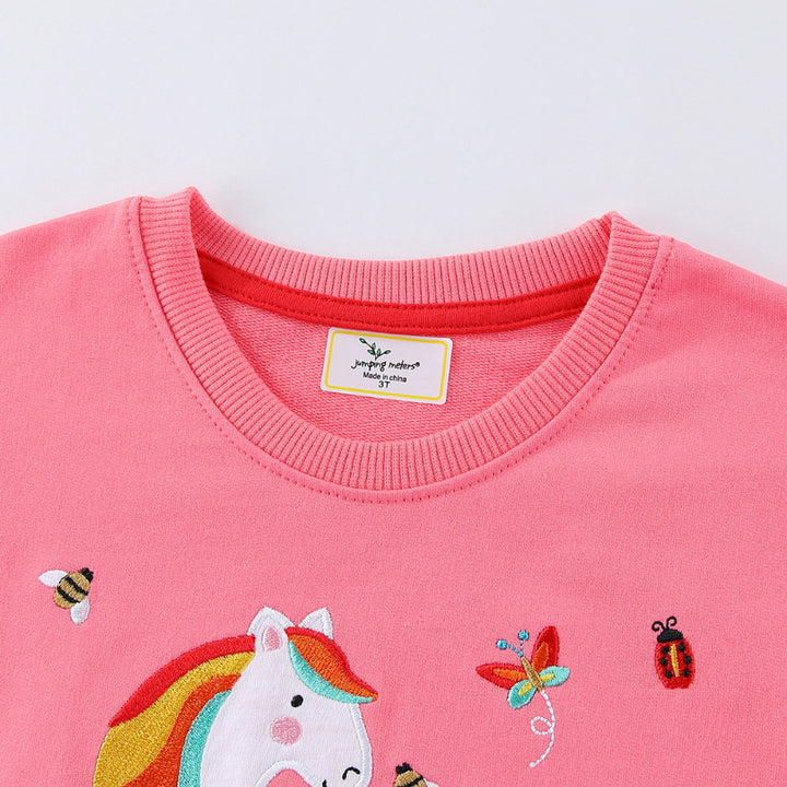 Girls sweatshirt with playful unicorn design Mune Fashion