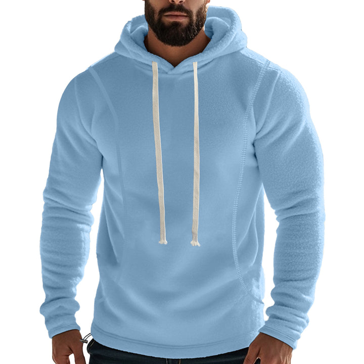 Men's fleece-lined hoodie with flatlock seams, kangaroo pocket, and adjustable drawstring Mune Fashion